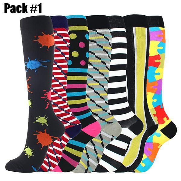 Compression Socks (7/8 Pairs) for Women & Men