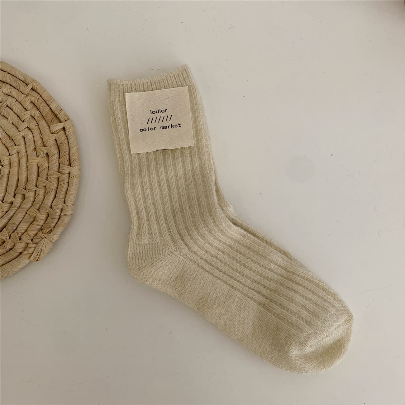 Calcetines de lana para mujer talla 35-40 básicos
