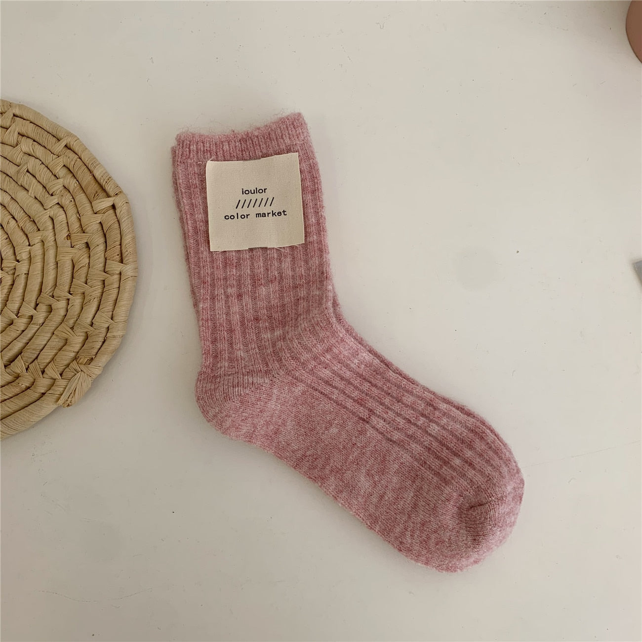 Calcetines de lana para mujer talla 35-40 básicos