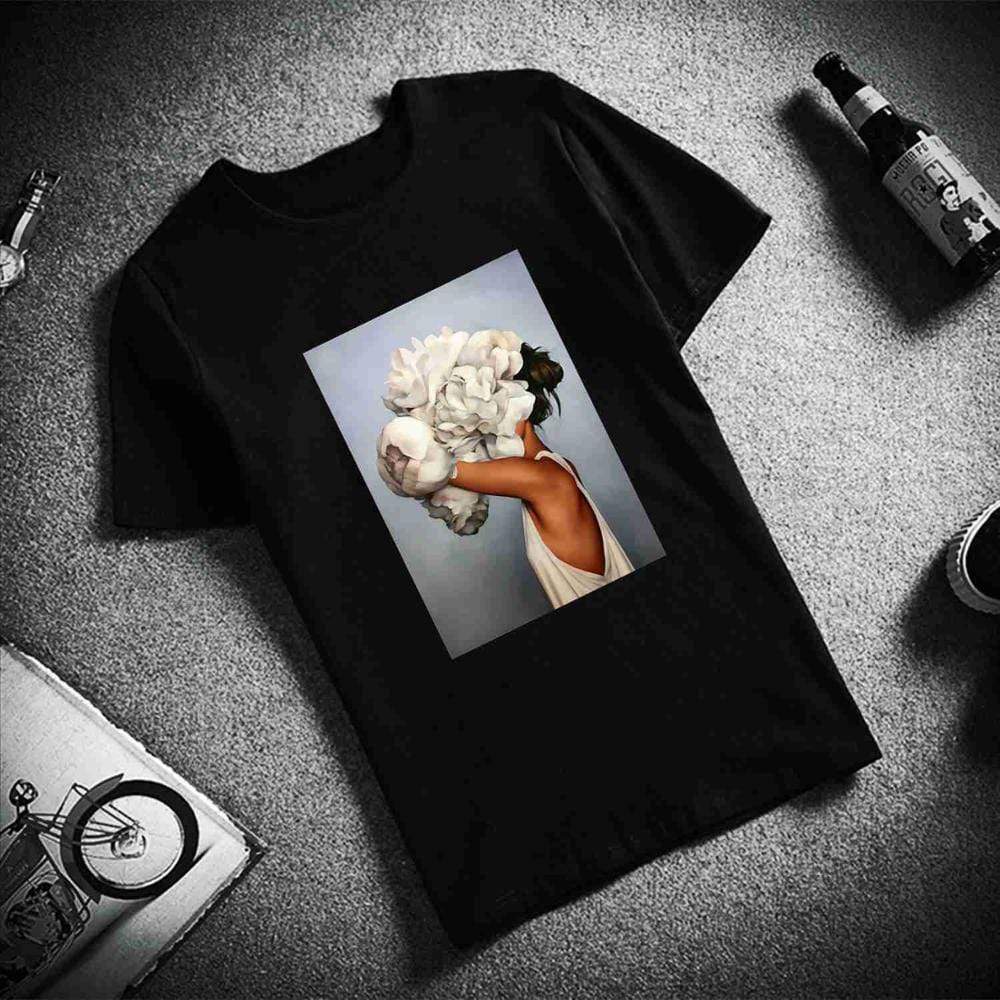 Florydays Camisetas S2 2 / S Camisetas Estéticas Estampadas De Algodón