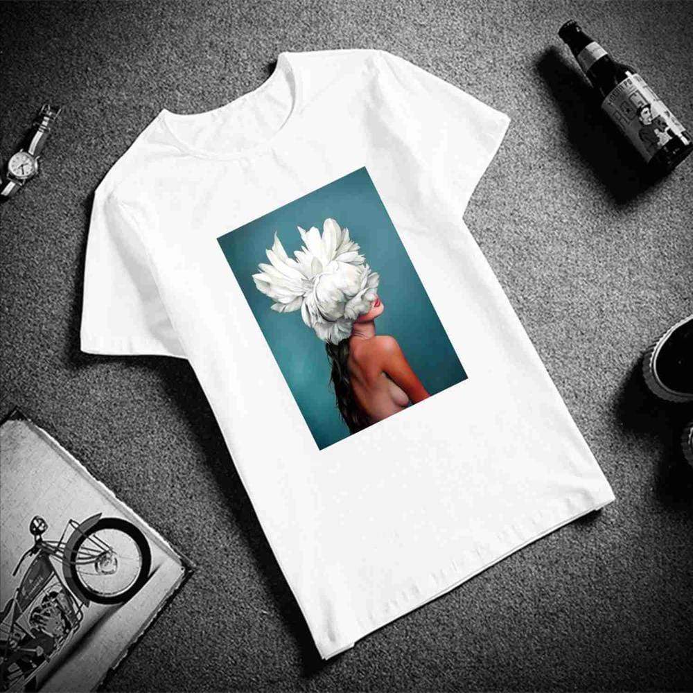 Florydays Camisetas S2 3 / S Camisetas Estéticas Estampadas De Algodón