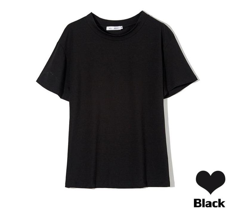 Florydays Camisetas S2 Negro / S Camisetas Básicas Anchas Unicolor